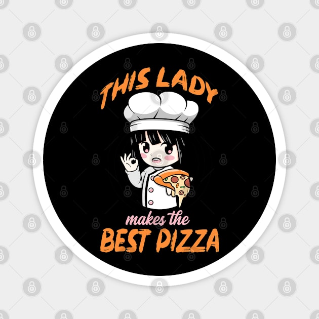 Pizza Chef Magnet by BOOBYART